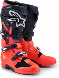 Мотоботы Alpinestars Tech 7 Black Red Flo Pink Мотоботы Alpinestars Tech 7 Black Red Flo Pink